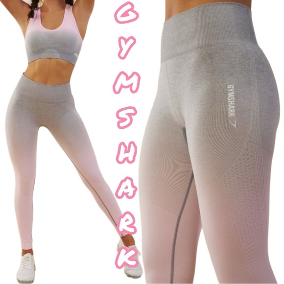 Gymshark Pants - GYMSHARK Pink and gray ombre Leggings